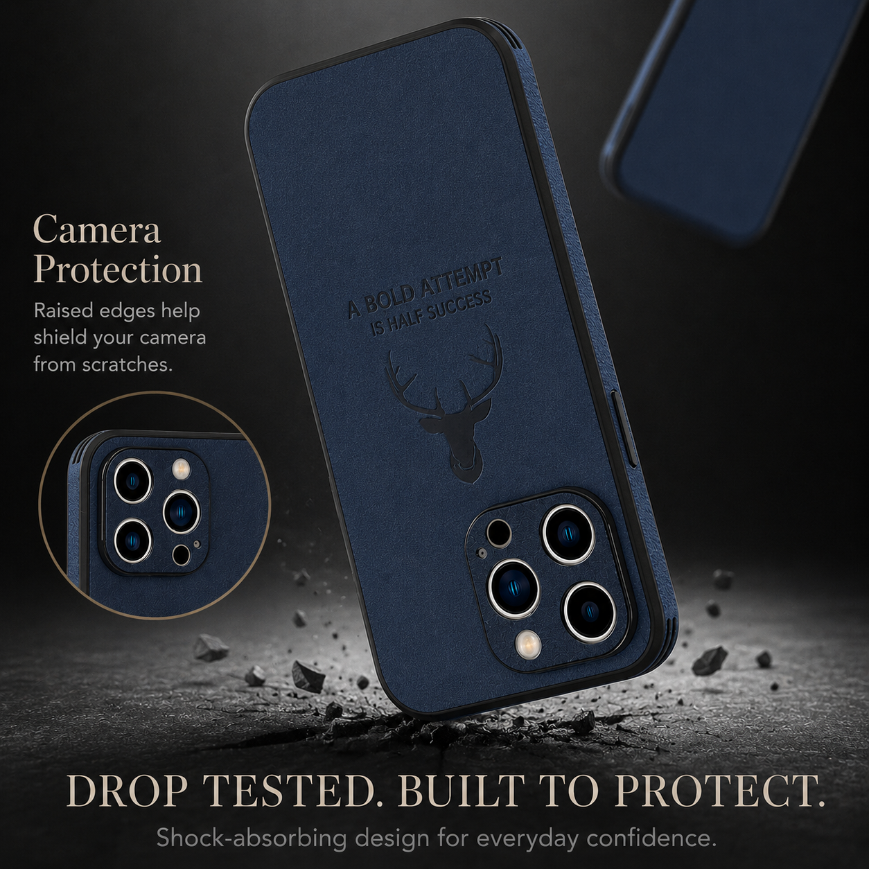 Premium iPhone Case MagSafe Compatible Genuine Leather Vintage Texture Cover Slim Protection