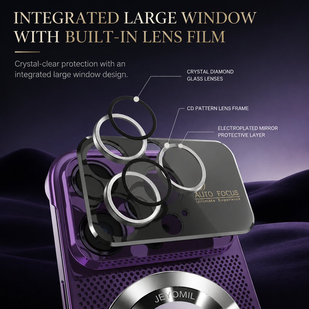 Premium iPhone Case MagSafe Compatible Heat Dissipation Metal Frame Cover Shockproof Protection