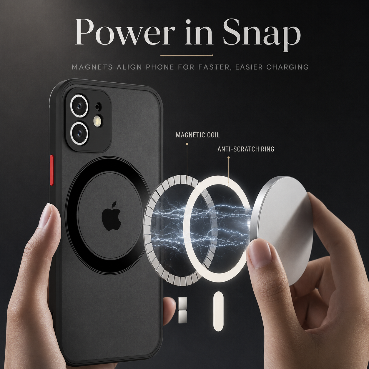 Premium iPhone Case MagSafe Compatible Matte Cover Shockproof Slim Magnetic Protection