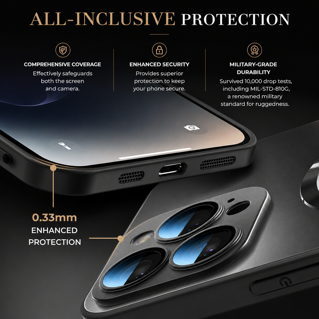 Premium iPhone Case MagSafe Compatible Matte Cover Shockproof Slim Protection