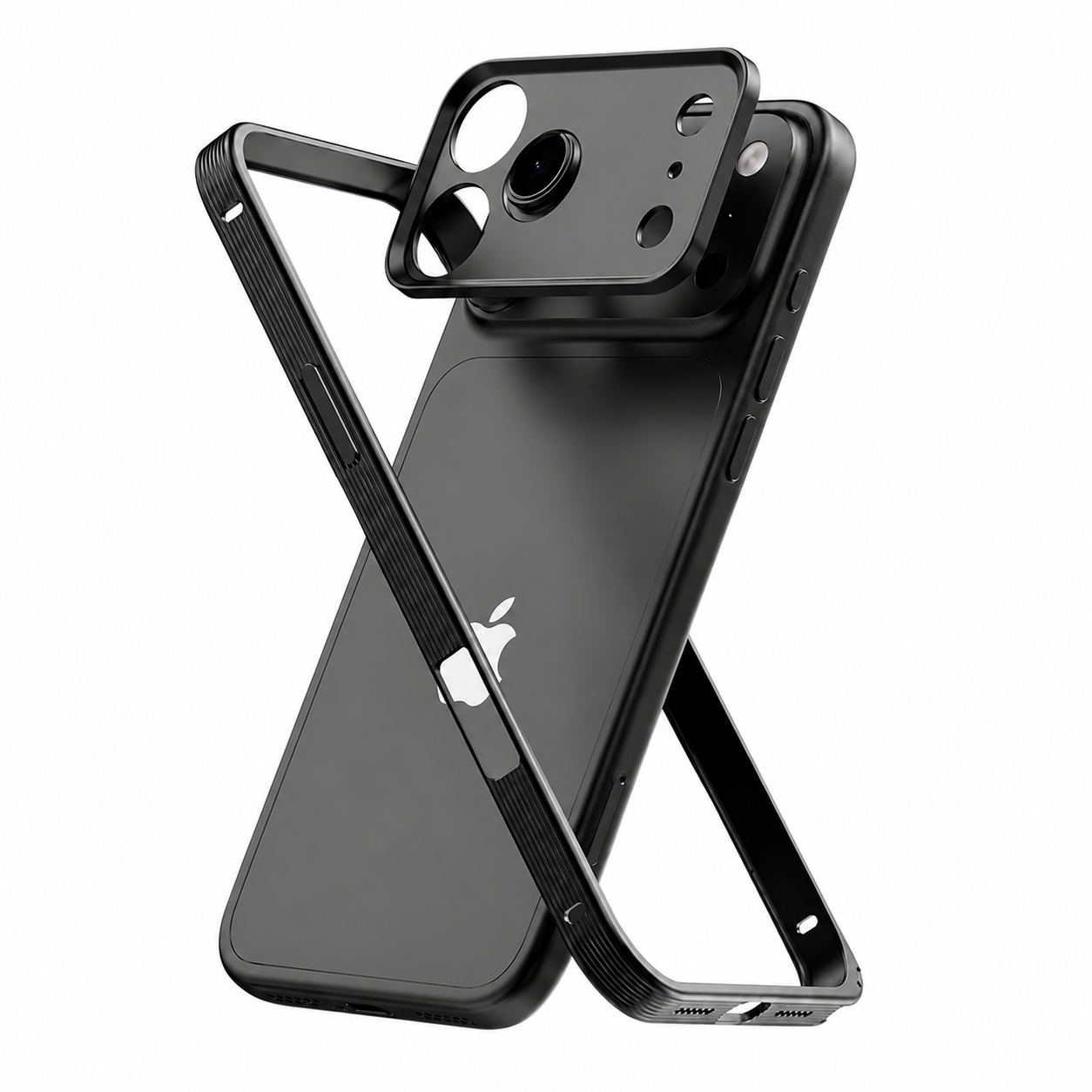 Premium iPhone Case MagSafe Compatible Metal Frame Cover Heat Dissipation Shockproof Camera Lens Protection Slim Structure
