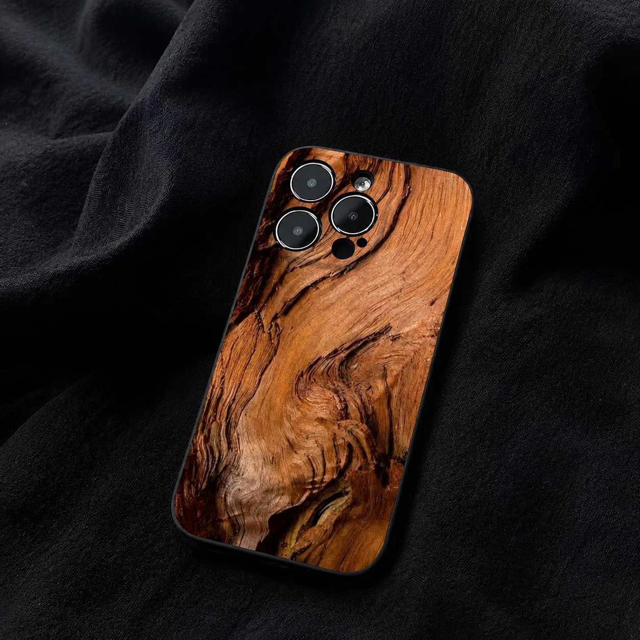 Premium iPhone Case MagSafe Compatible Natural Wood Cover Shockproof TPU Bumper Ultra Thin Protection