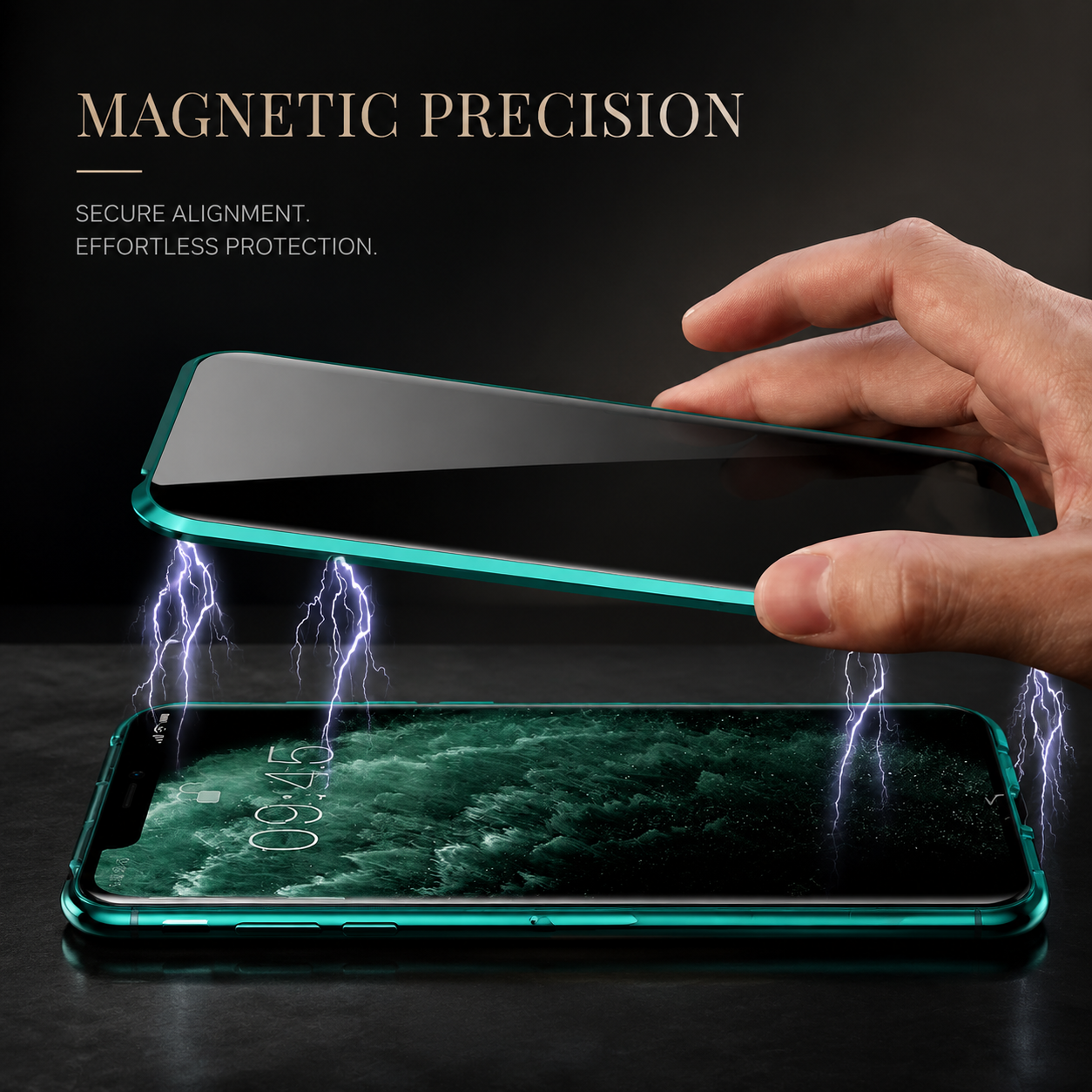 Premium iPhone Case MagSafe Compatible Privacy Screen Tempered Glass Cover Full Protection