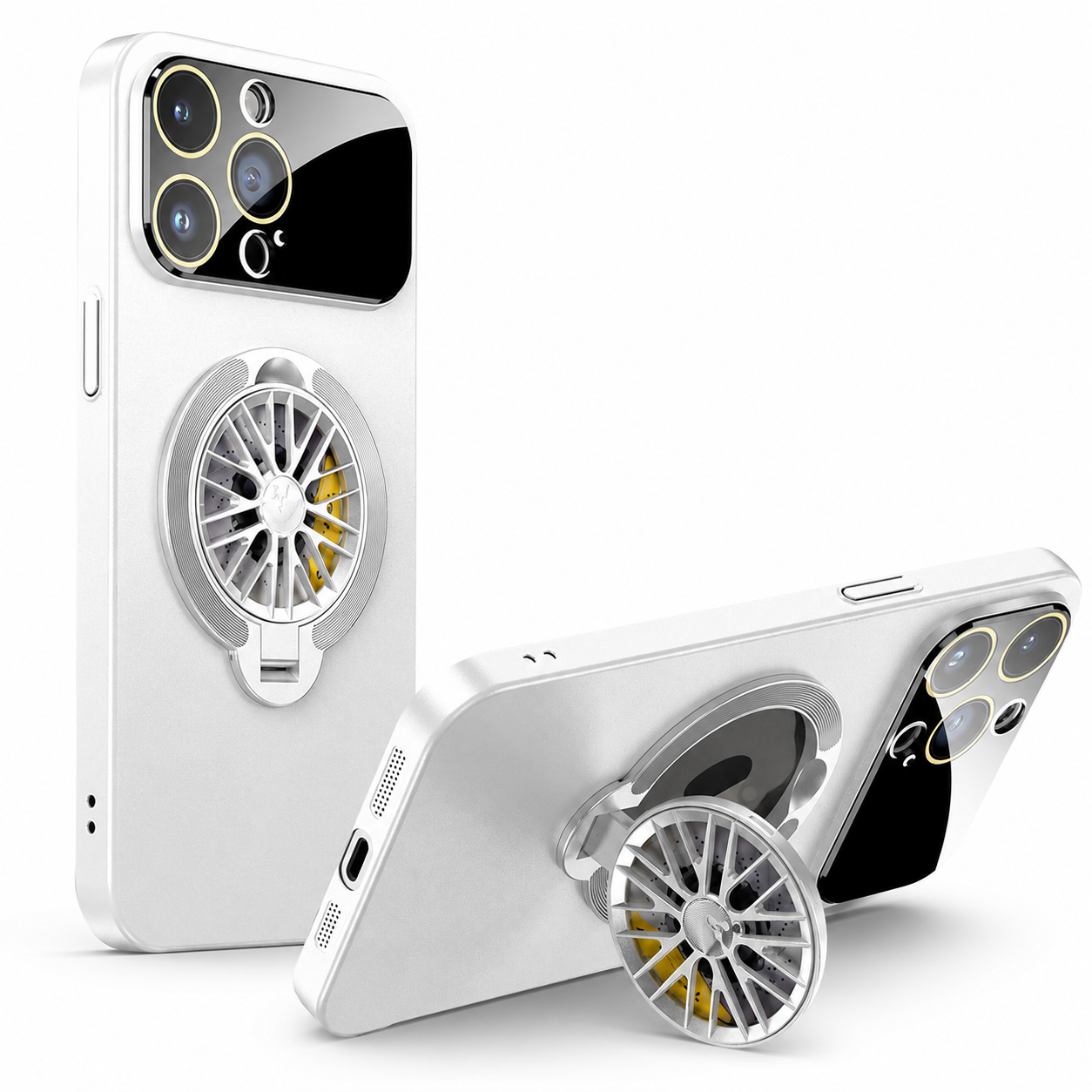 Premium iPhone Case MagSafe Compatible Rotating Ring Stand Cover Shockproof Slim Protection
