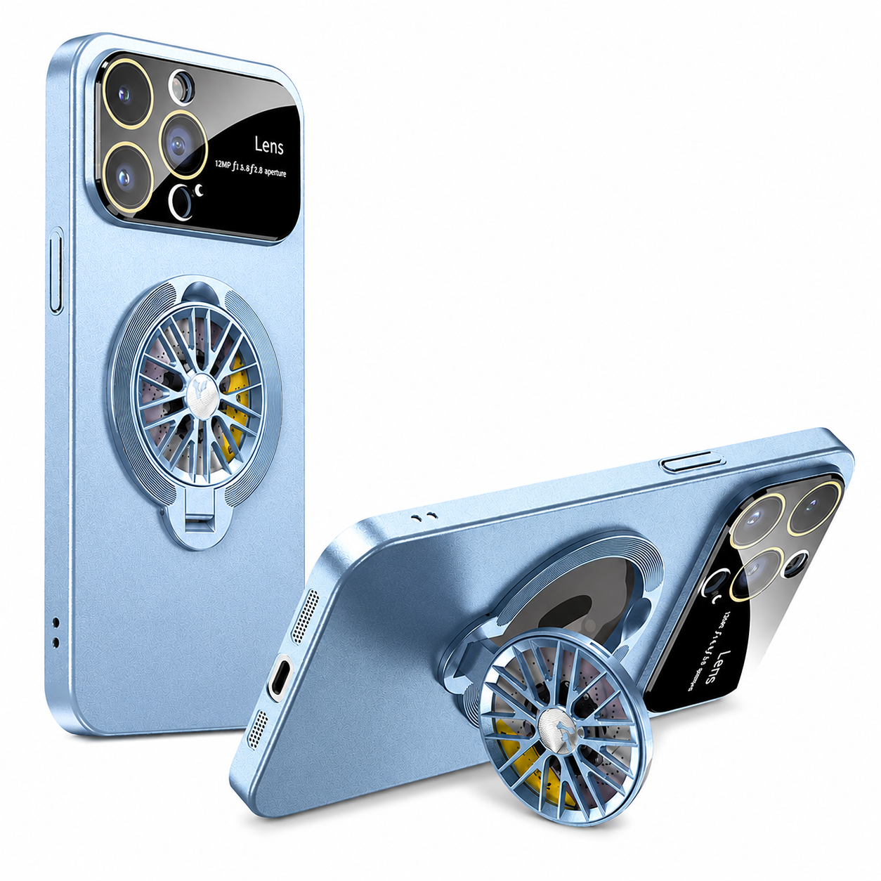 Premium iPhone Case MagSafe Compatible Rotating Ring Stand Cover Shockproof Slim Protection