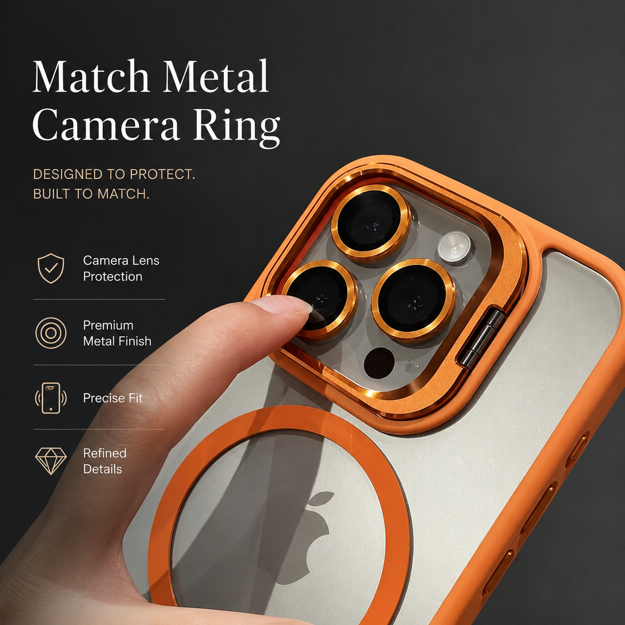 Premium iPhone Case MagSafe Compatible Shockproof Bumper Cover Full Body Protection Camera Lens Guard Slim Design