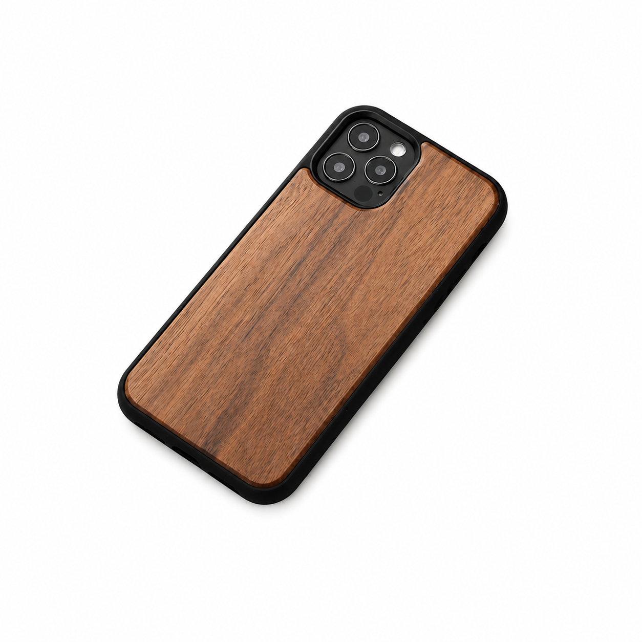Premium iPhone Case MagSafe Compatible Solid Bamboo Wood Cover Shockproof Slim Natural Design