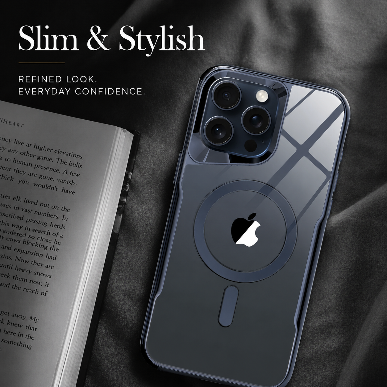 Premium iPhone Case MagSafe Compatible Transparent Hybrid Cover Clear HD Shockproof Protection