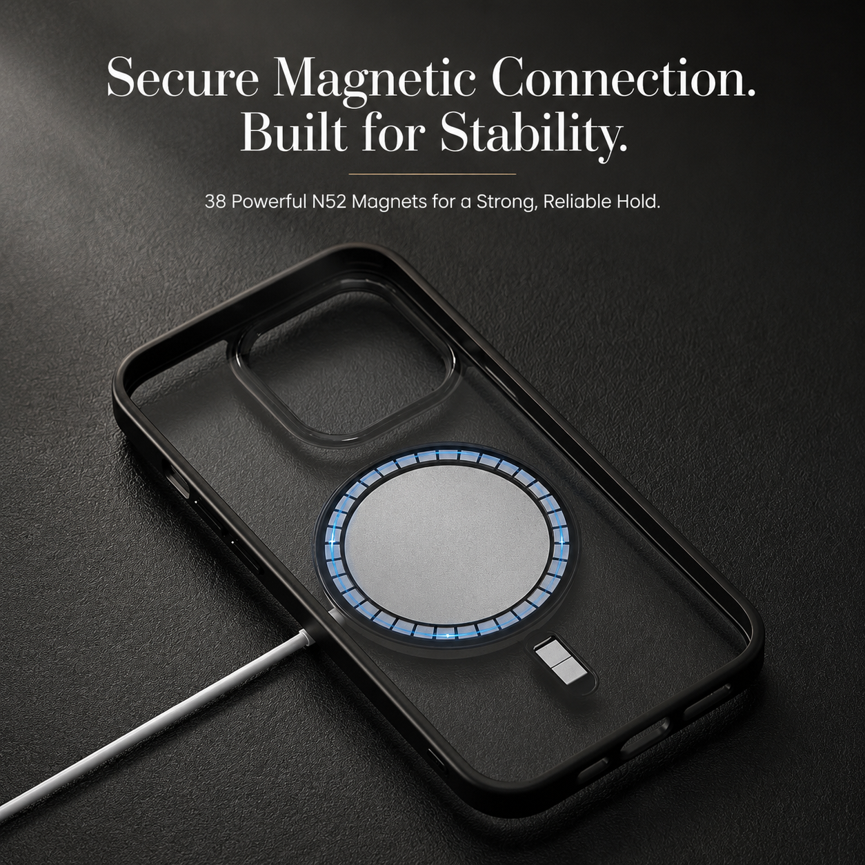 Premium iPhone Case MagSafe Compatible Transparent Hybrid Cover Clear HD Shockproof Protection