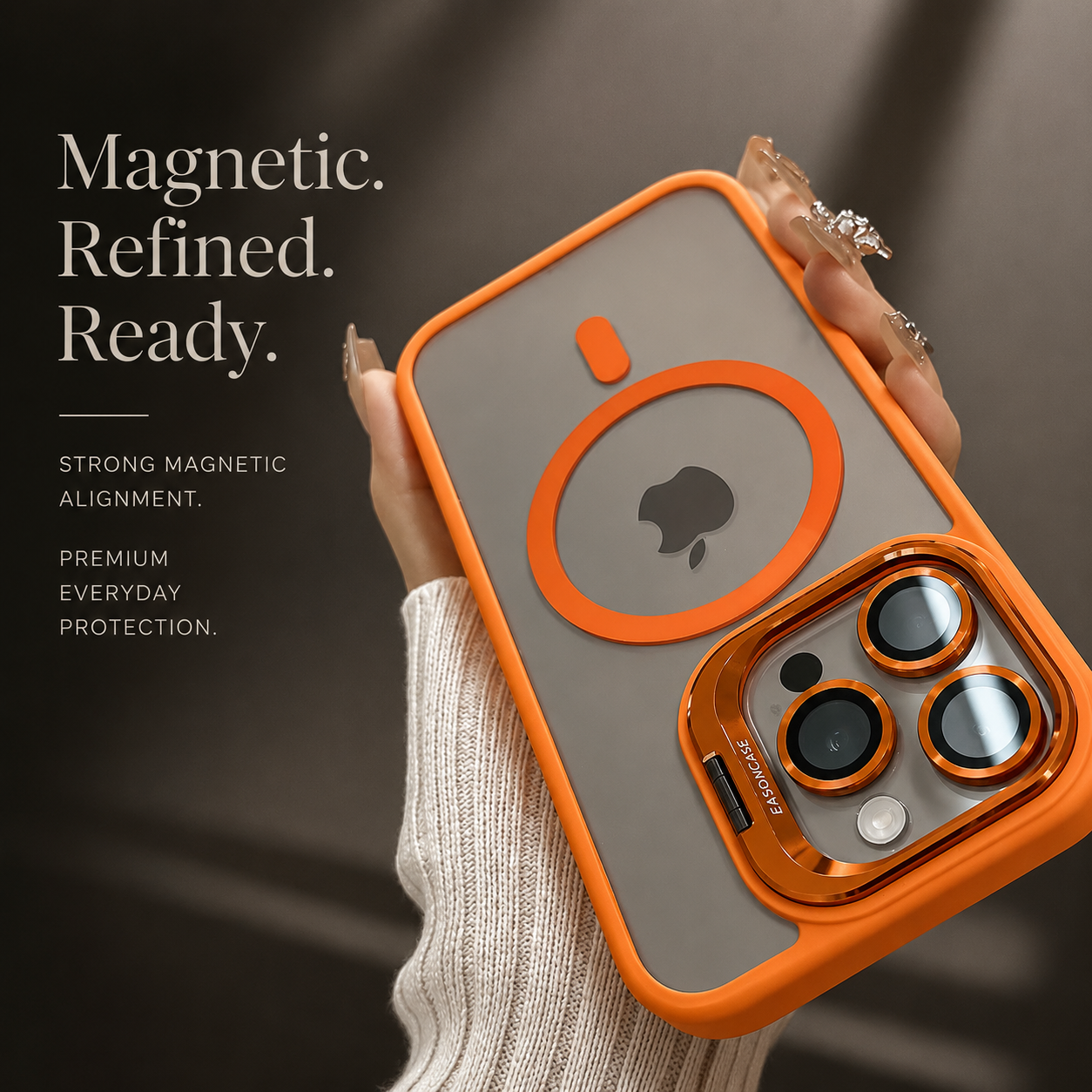 Premium iPhone Case MagSafe Compatible Transparent Hybrid Cover Clear HD Shockproof Protection