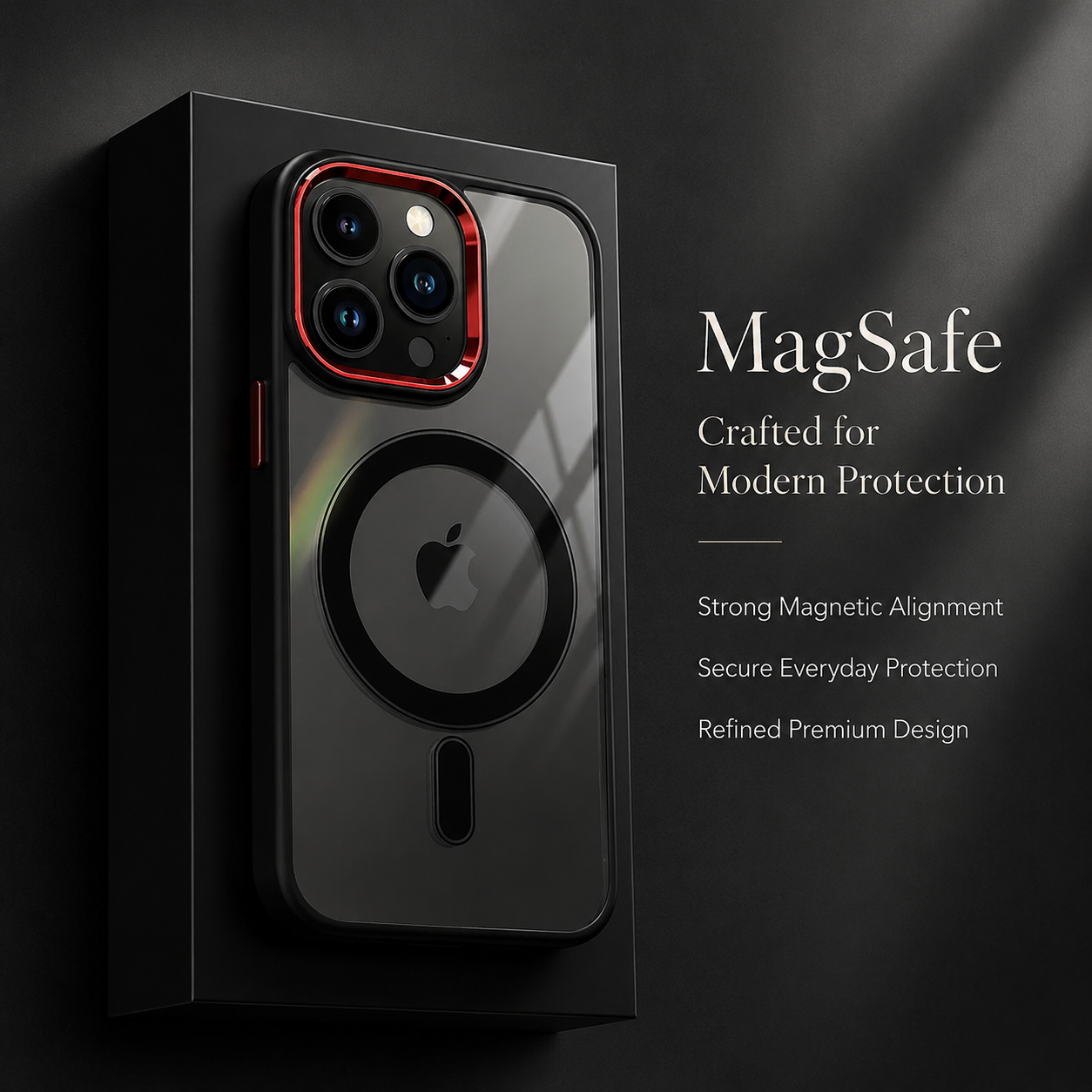 Premium iPhone Case MagSafe Compatible Transparent Hybrid Cover Clear HD Shockproof Protection