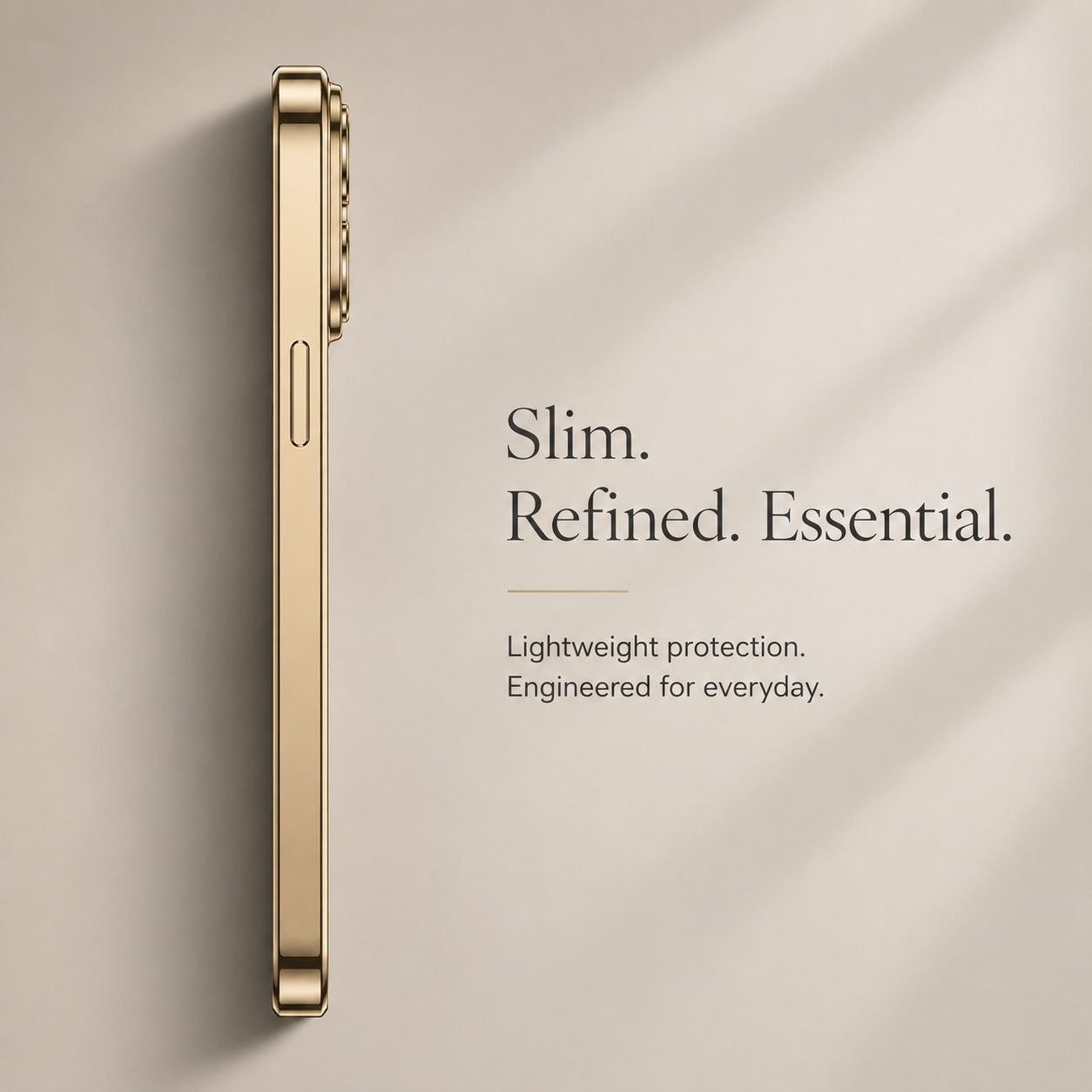 Premium iPhone Case MagSafe Compatible Transparent TPU Cover Desert Gold Shockproof Slim Design