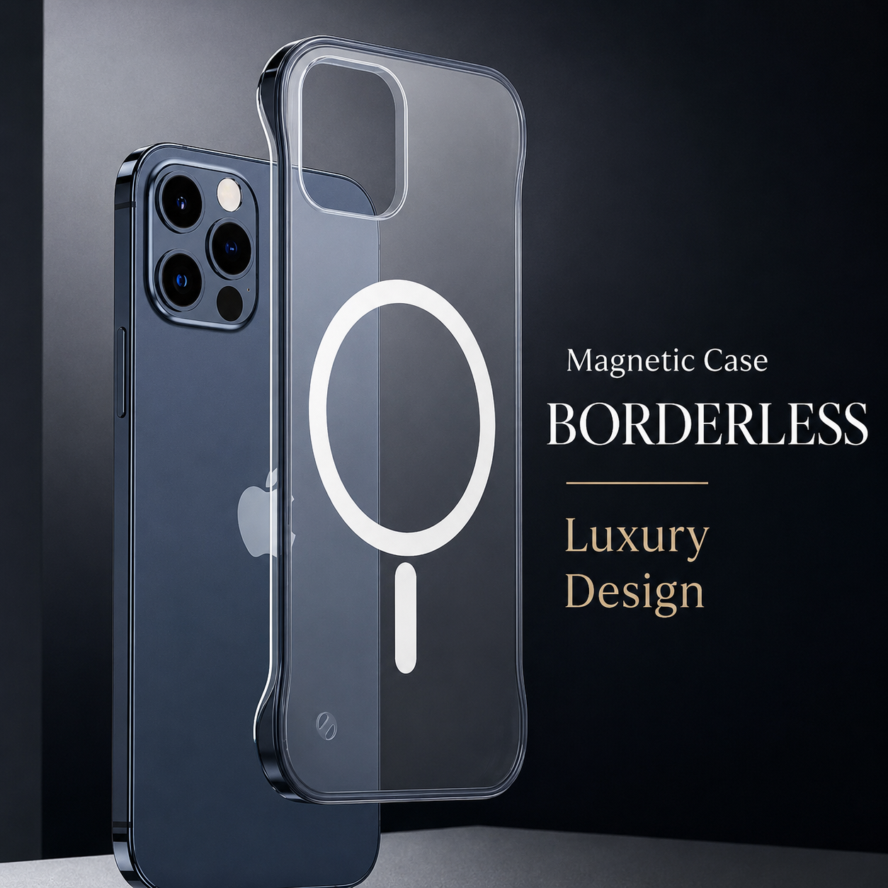 Premium iPhone Case MagSafe Compatible Transparent Ultra Thin Cover Frameless Protection
