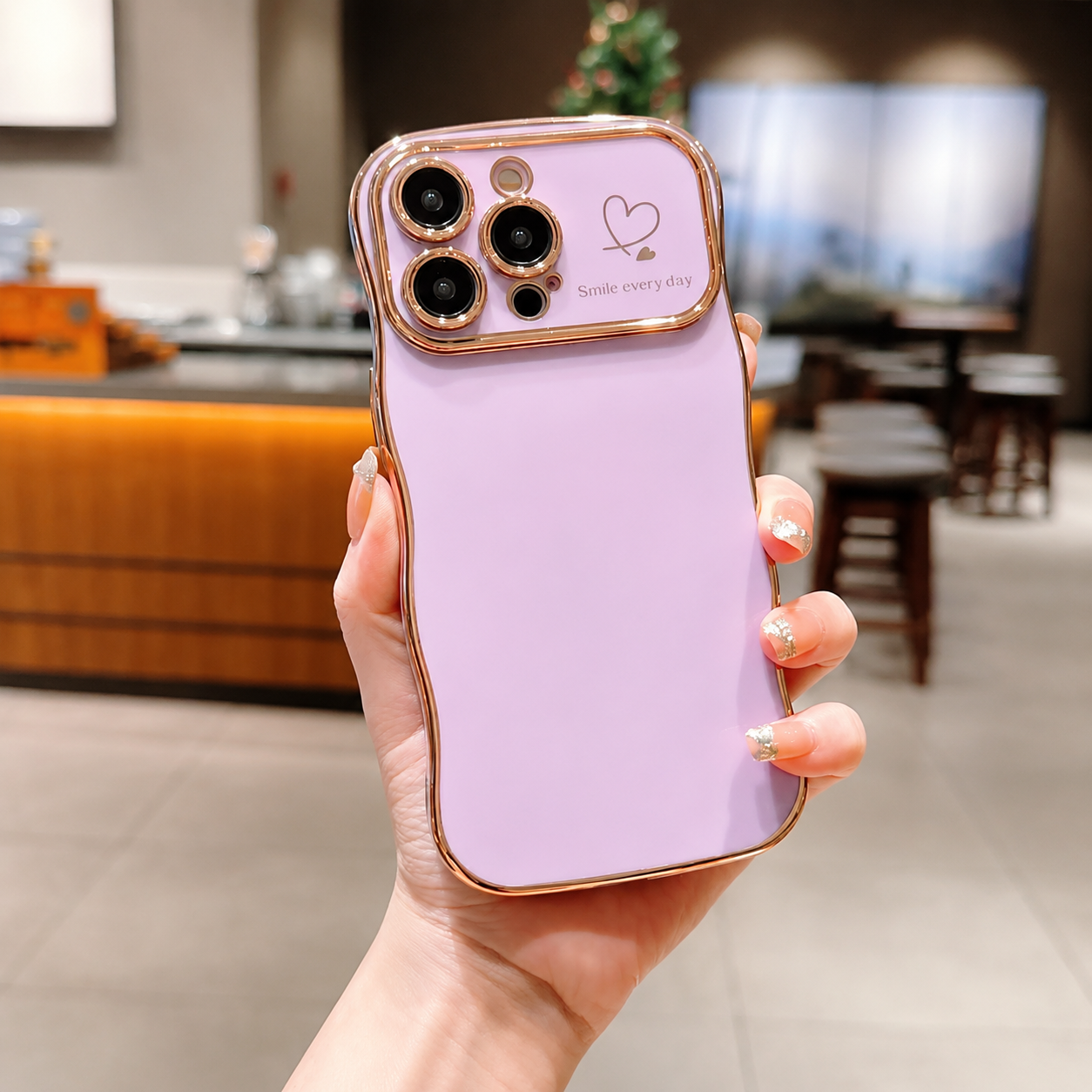 Premium iPhone Case MagSafe Compatible Transparent Wave Heart Cover Shockproof Camera Lens Protection Ultra Thin Design