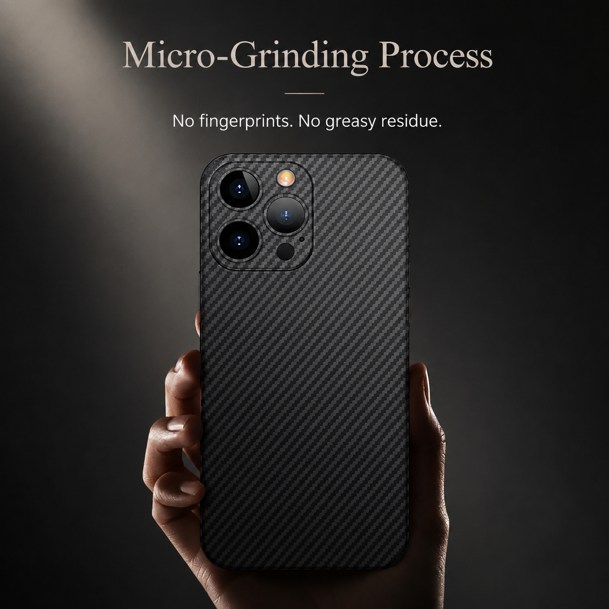 Premium iPhone Case MagSafe Compatible Ultra Thin 0.2mm Carbon Fiber Matte Cover Lightweight Slim Design
