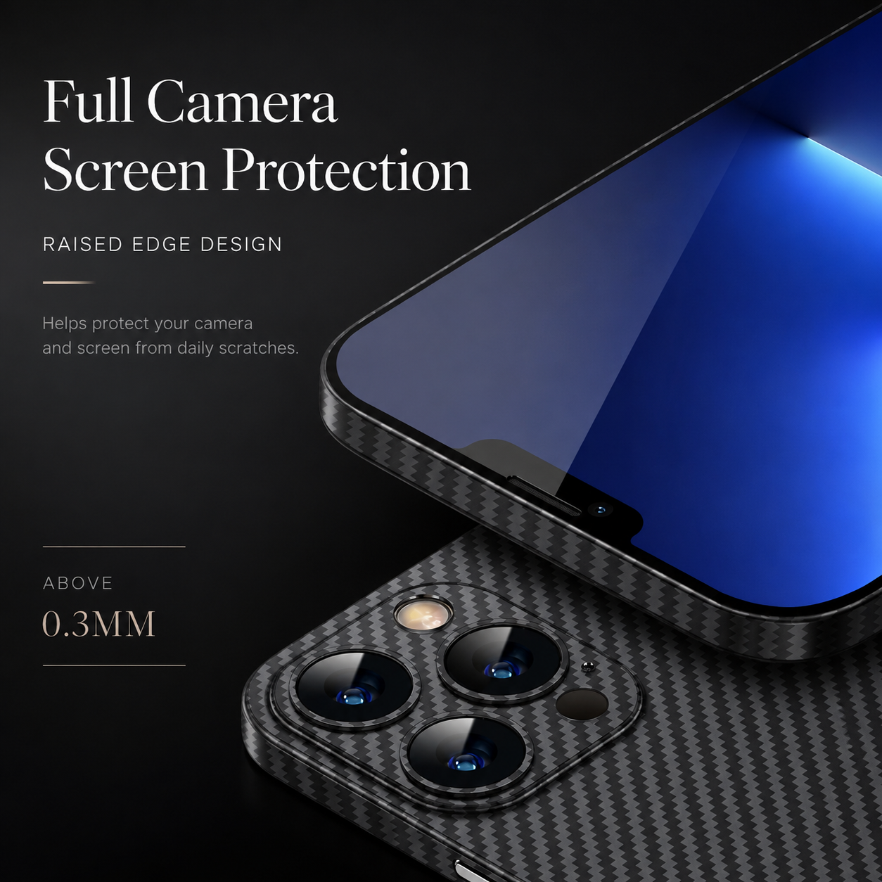 Premium iPhone Case MagSafe Compatible Ultra Thin 0.2mm Carbon Fiber Matte Cover Lightweight Slim Design