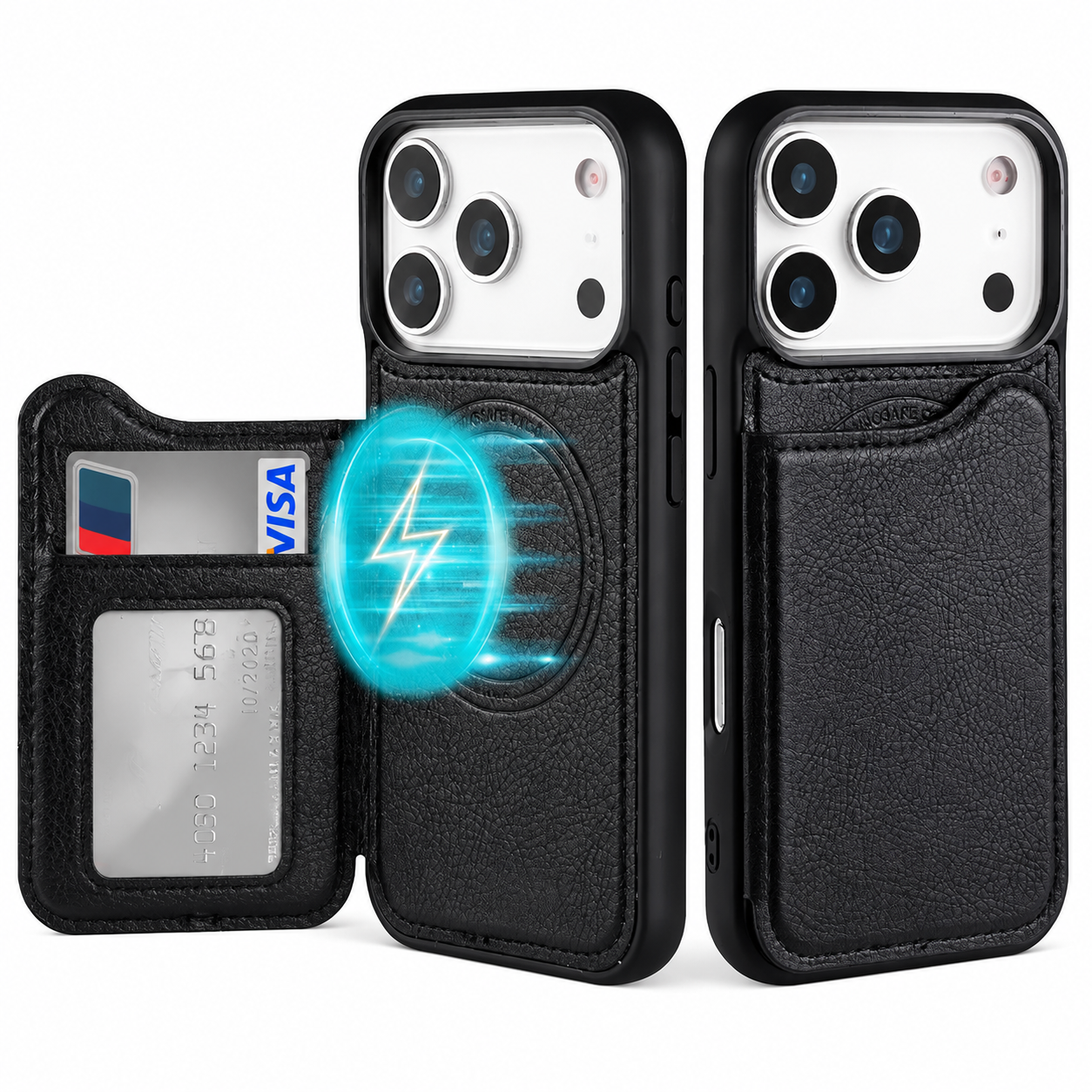 Premium iPhone Case MagSafe Magnetic Flip Leather Wallet Cover Card Holder Shockproof Anti Fingerprint Full Coverage
