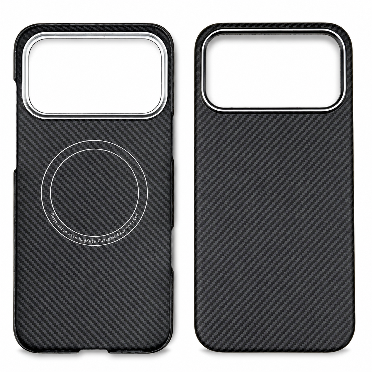Premium iPhone Case MagSafe Real Carbon Fiber Cover Aramid Kevlar Ultra Thin Shockproof Matte Anti Fingerprint Full Coverage