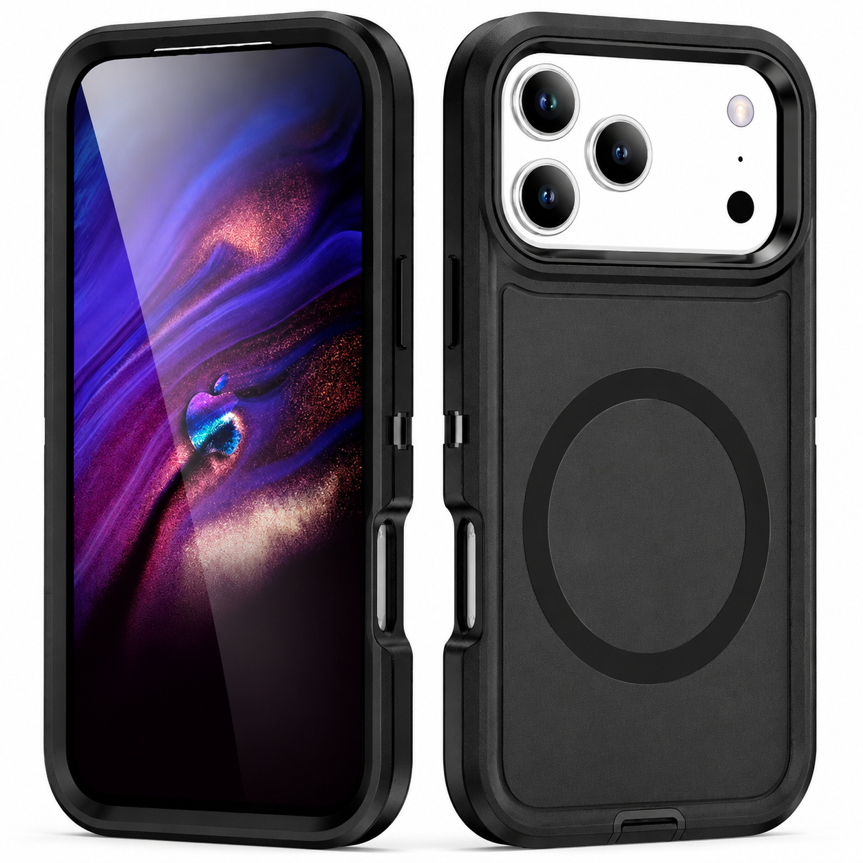 Premium iPhone Case MagSafe Rugged Armor Cover Shockproof PC TPU Defender Anti Slip Impact Resistant Durable Protective Full Coverage