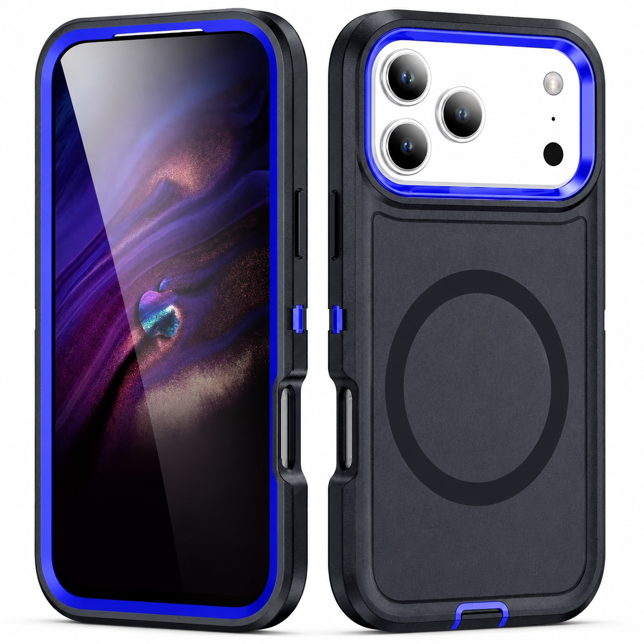 Premium iPhone Case MagSafe Rugged Armor Cover Shockproof PC TPU Defender Anti Slip Impact Resistant Durable Protective Full Coverage