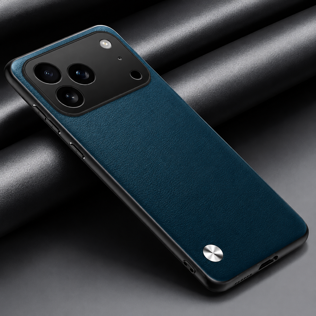 Premium iPhone Case Matte Skin Bumper Cover Shockproof TPU Protective Metal Lens Protection Case