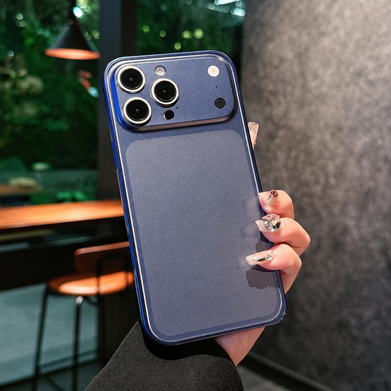 Premium iPhone Case Metal Alloy Frame Matte Cover Ultra Slim Shockproof Protective Backplane Case