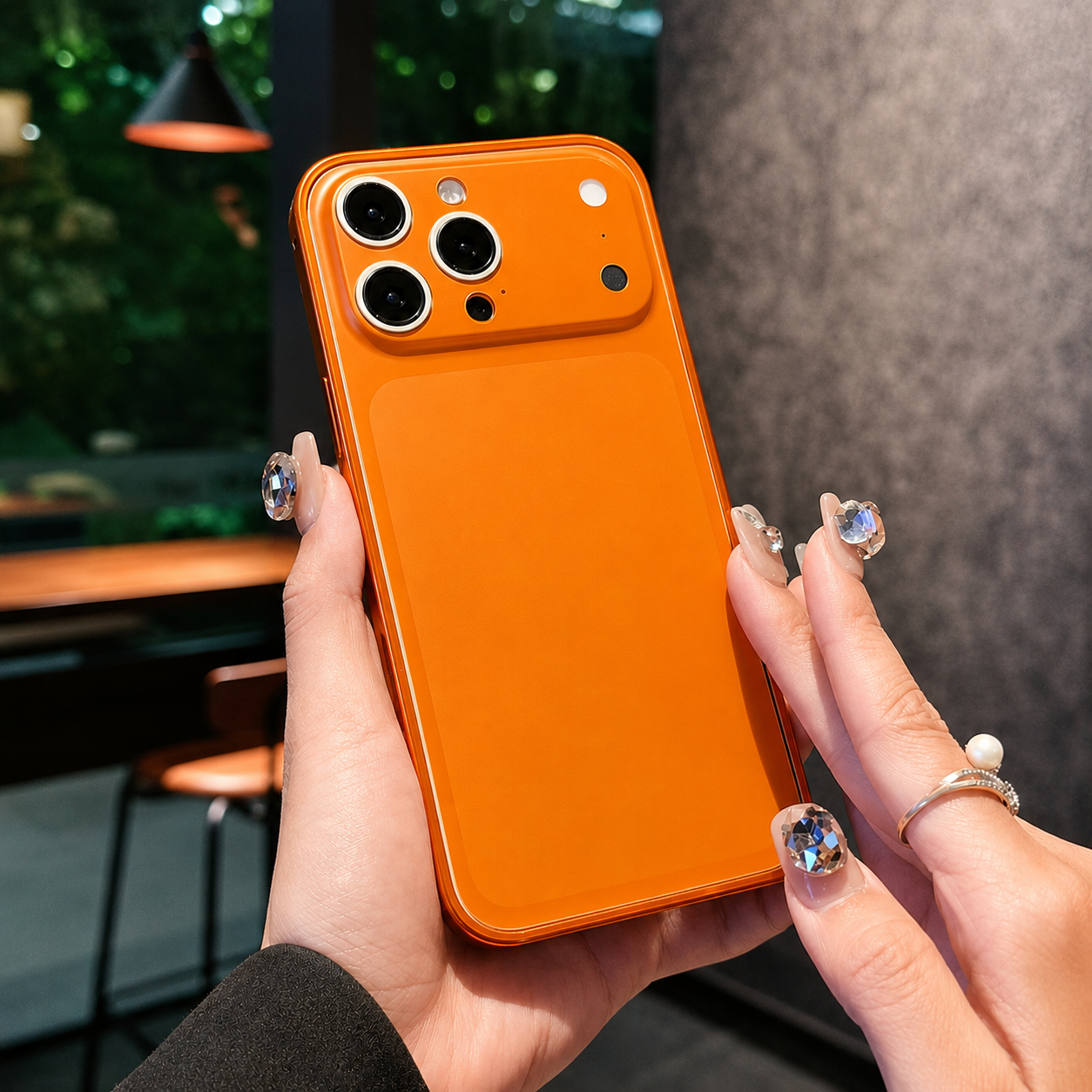 Premium iPhone Case Metal Alloy Frame Matte Cover Ultra Slim Shockproof Protective Backplane Case