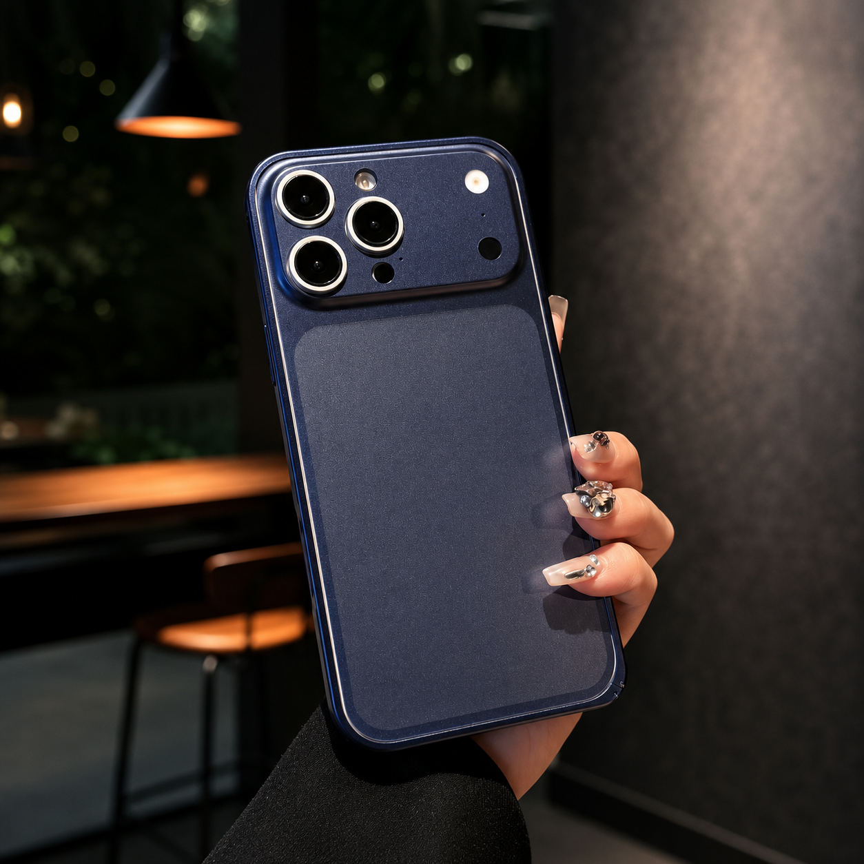 Premium iPhone Case Metal Alloy Frame Matte Cover Ultra Slim Shockproof Protective Backplane Case