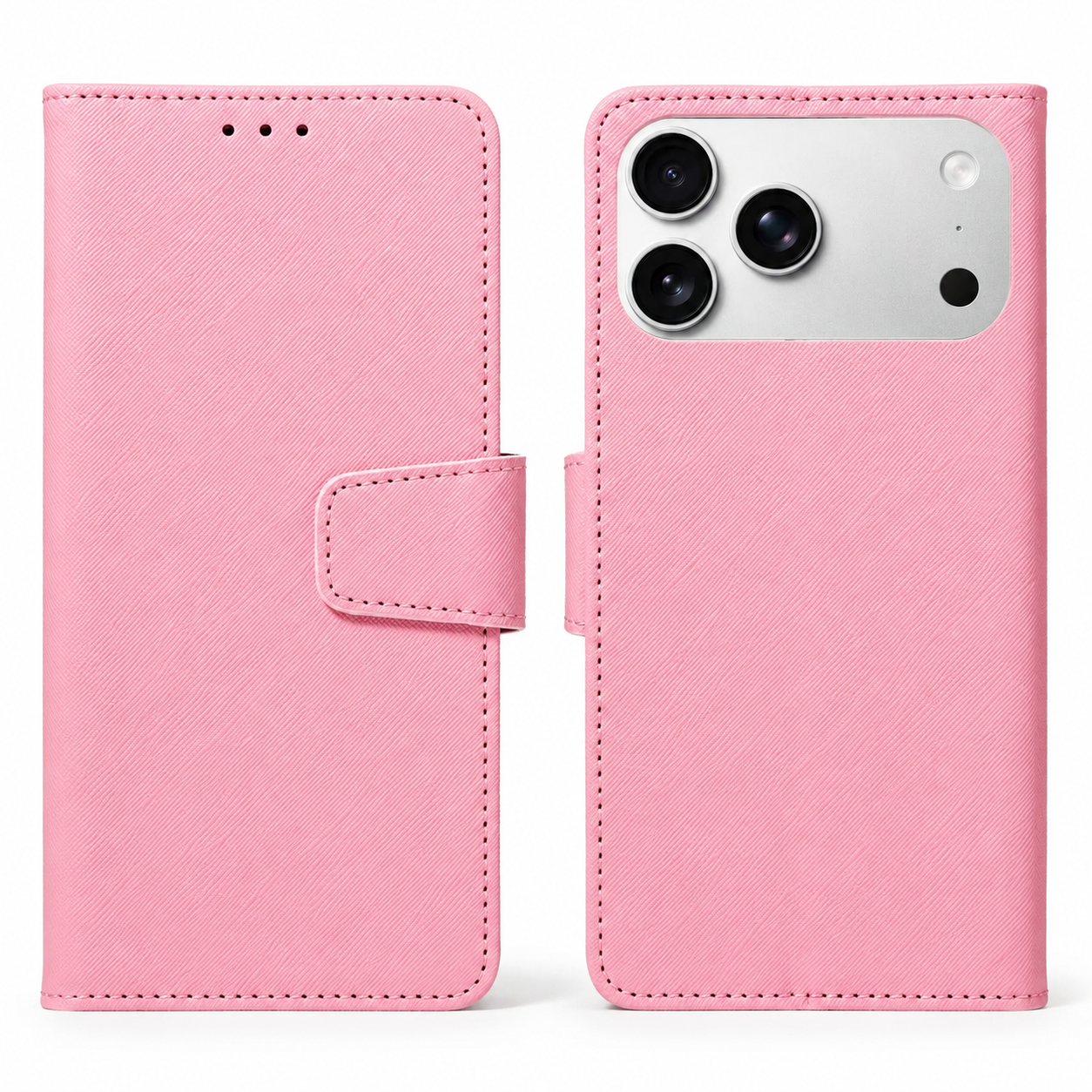 Premium iPhone Case PU Leather Magnetic Wallet Cover Shockproof Protective Fashion Full Coverage Case