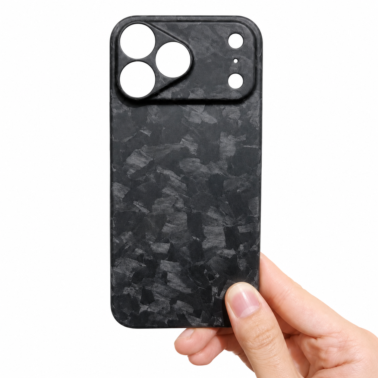 Premium iPhone Case Real Forged Carbon Fiber Lightweight Slim Cover Anti Fingerprint Non Slip Tough Protective Case