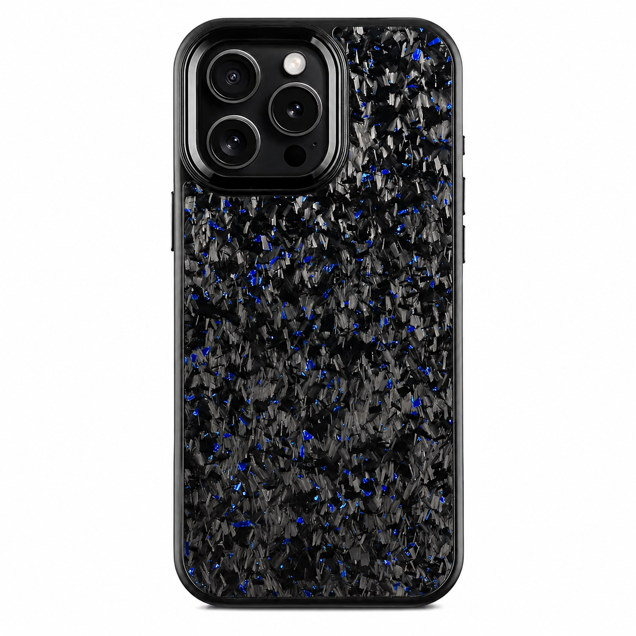 Premium iPhone Case Real Forged Carbon Fiber MagSafe Cover Metal Lens Protection Shockproof Dual Layer Lightweight Full Coverage Protective Case