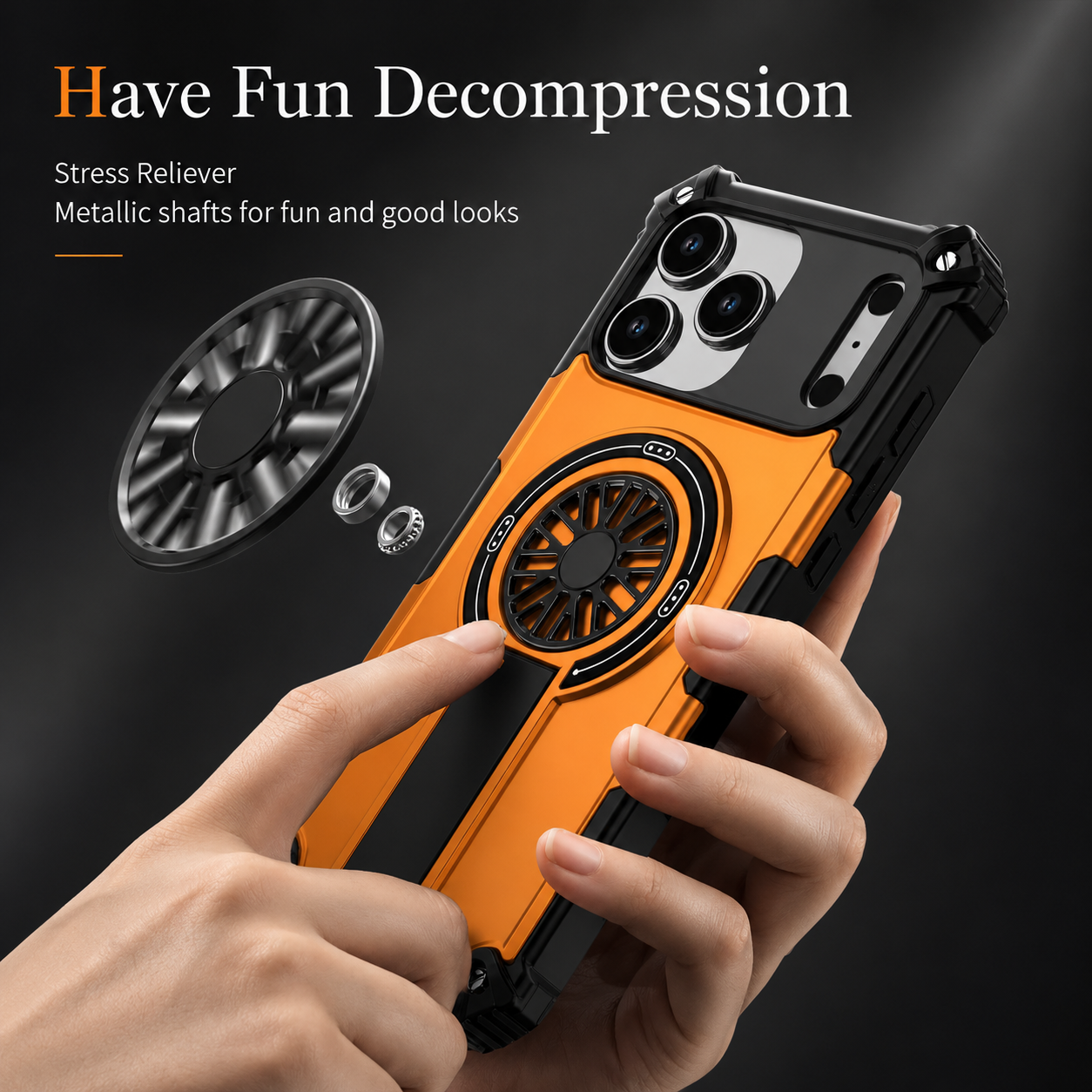 Premium iPhone Case Rugged Armor MagSafe Compatible Shockproof Protective Cover Magnetic Bracket Wireless Charging Full Coverage
