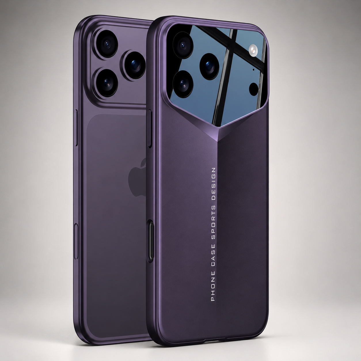 Premium iPhone Case Slim Matte Hard PC Cover Shockproof Fine Hole Lens Protection Full Coverage Protective Case