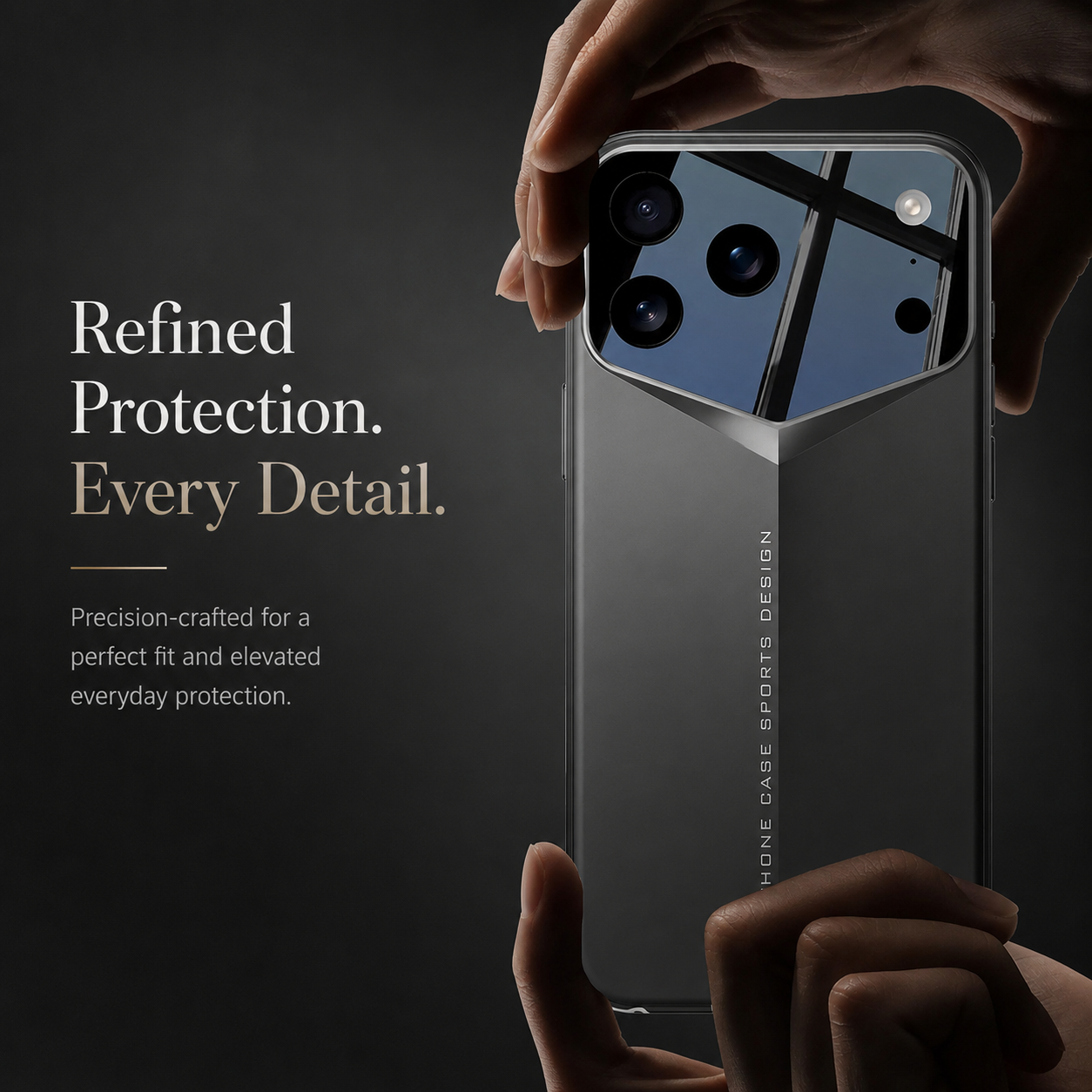 Premium iPhone Case Slim Matte Hard PC Cover Shockproof Fine Hole Lens Protection Full Coverage Protective Case