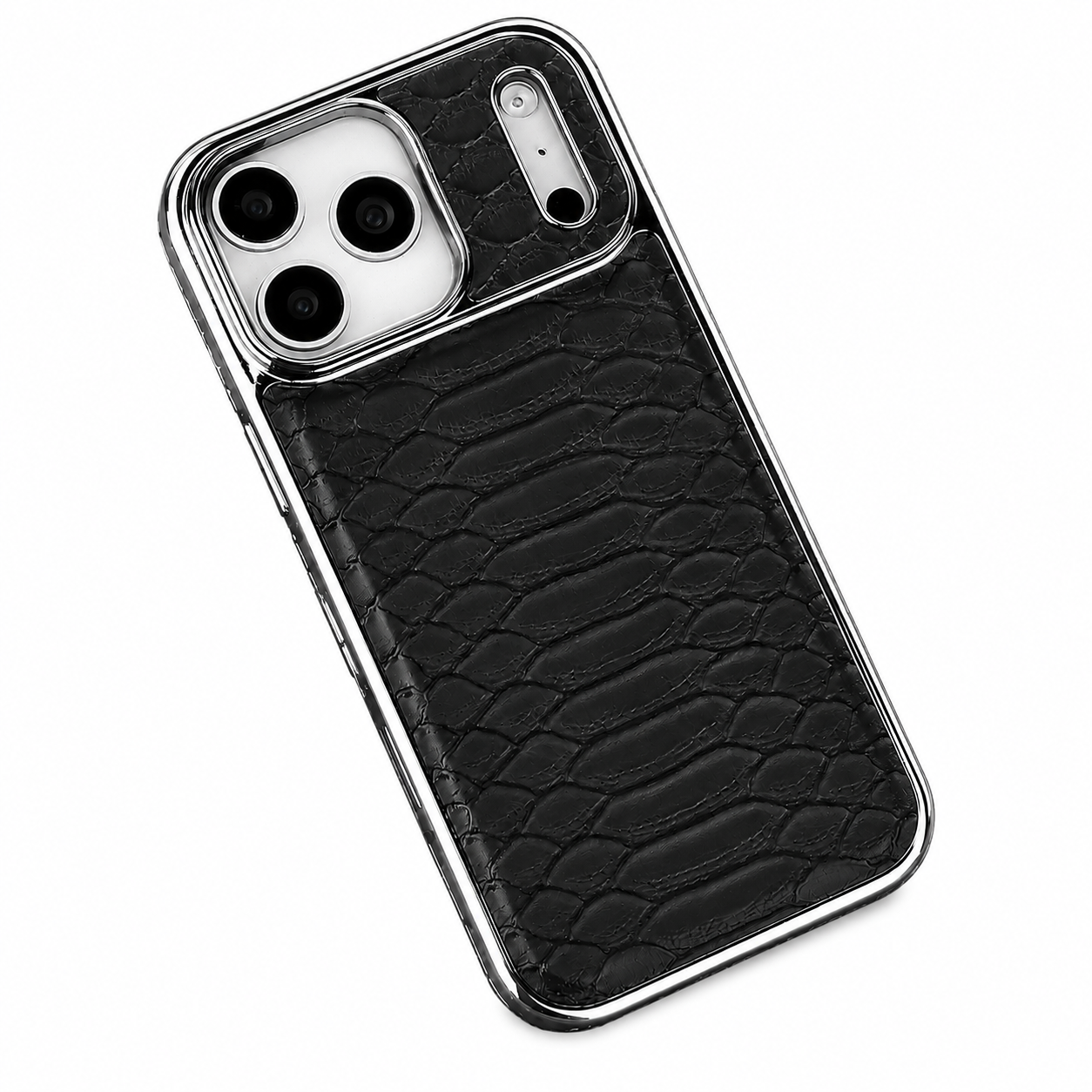 Premium iPhone Case Snake Pattern Leather Cover Soft Flannel Lining Protective Fashion Case