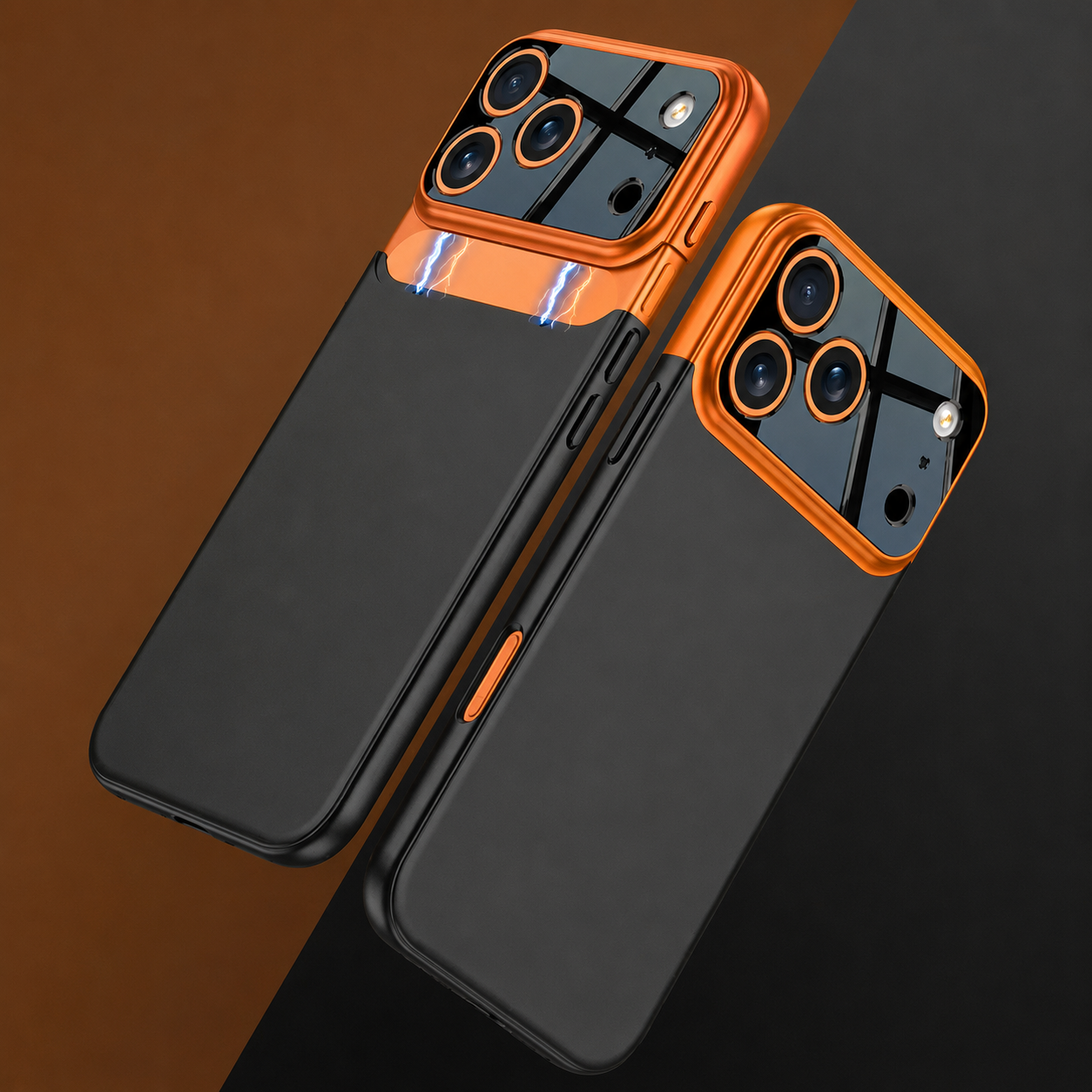 Premium iPhone Case Two Tone Spliced Hard Cover Slim Camera Protection Anti Scratch Protective Case