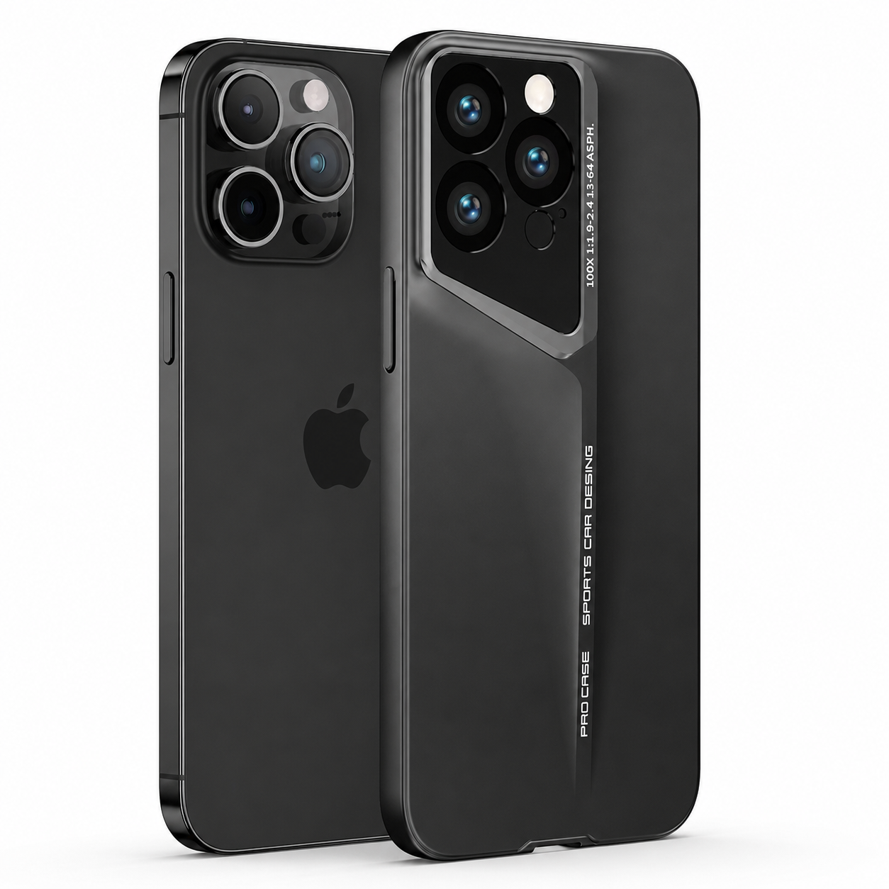 Premium iPhone Case Ultra Slim Hard PC Cover Magnetic Matte Blade Texture Frosted Lens Protection Non Slip Protective Case