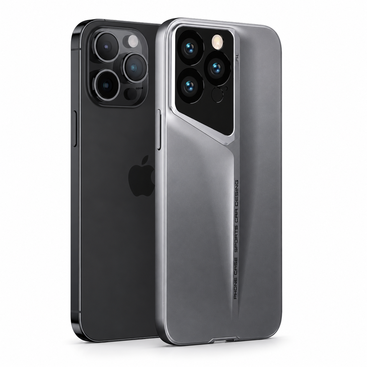 Premium iPhone Case Ultra Slim Hard PC Cover Magnetic Matte Blade Texture Frosted Lens Protection Non Slip Protective Case