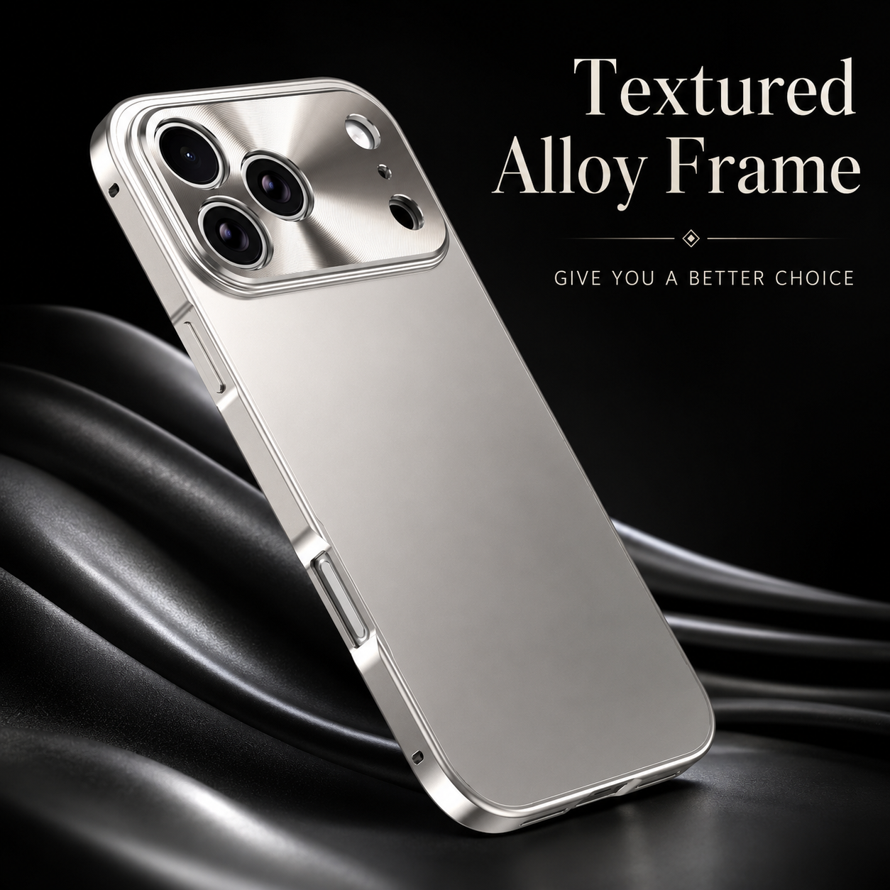 Premium iPhone Case Ultra Thin Aluminum Alloy Frame Cover Frosted Matte Backplate Shockproof Camera Lens Protection