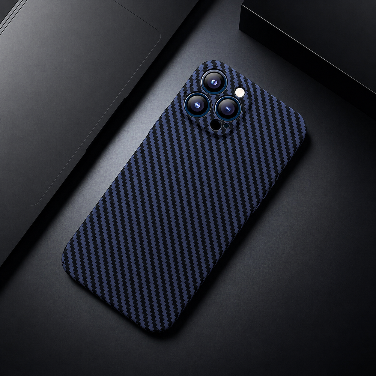 Premium iPhone Case Ultra Thin Carbon Fiber Matte Cover 0.2mm Lightweight Scratch Resistant Design
