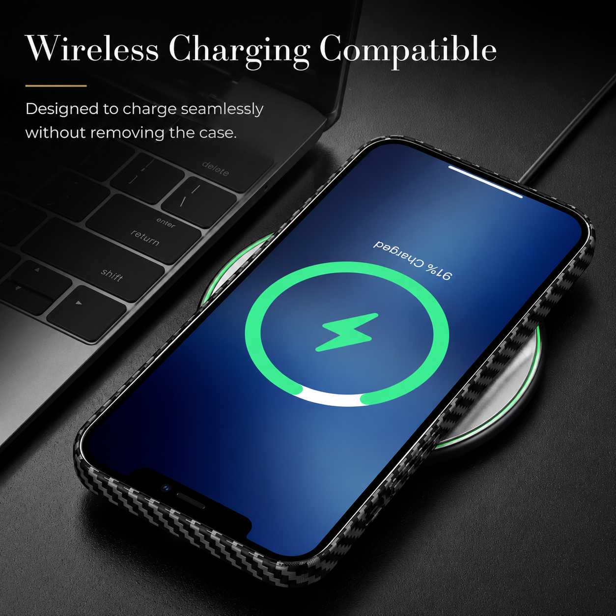 Premium iPhone Case Ultra Thin Carbon Fiber Matte Cover 0.2mm Lightweight Scratch Resistant Design