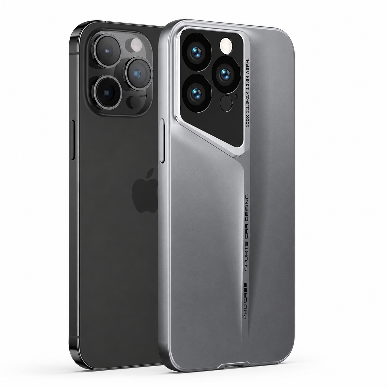 Premium iPhone Case Ultra Thin Titanium Blade Cover Shockproof Lens Protection Lightweight PC Protective Case