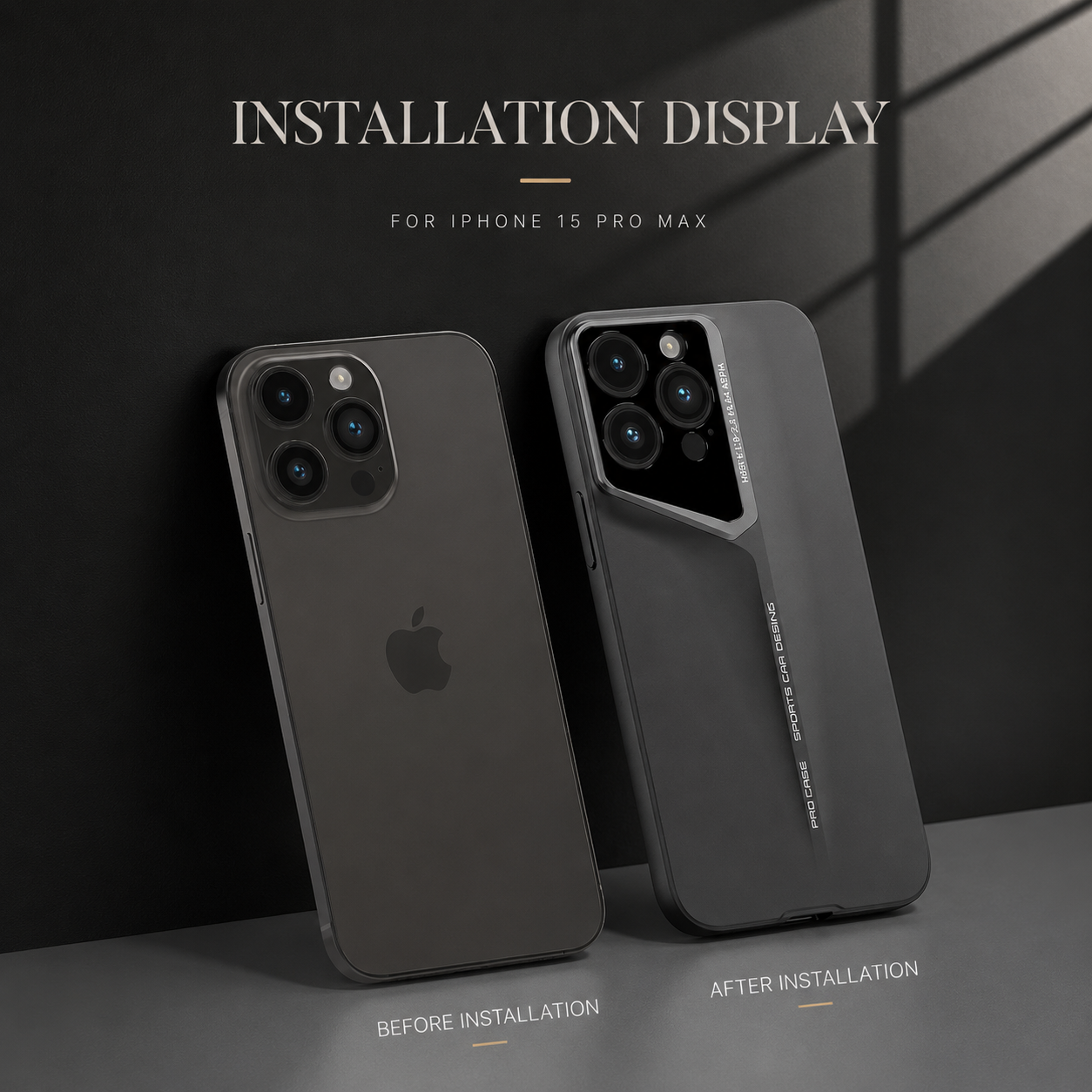 Premium iPhone Case Ultra Thin Titanium Blade Cover Shockproof Lens Protection Lightweight PC Protective Case