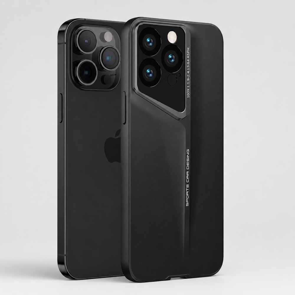 Premium iPhone Case Ultra Thin Titanium Blade Cover Shockproof Lens Protection Lightweight Protective Case