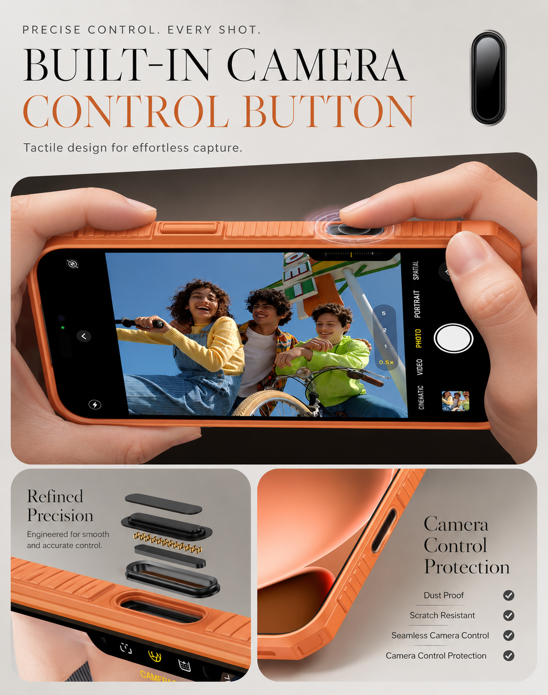 Premium iPhone Case Wallet Card Holder Sliding Camera Cover Stand Shockproof Dual Layer Heavy Duty Full Coverage