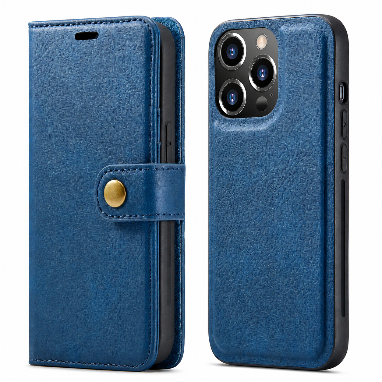 Premium iPhone Case Wallet MagSafe Compatible Detachable Magnetic Leather Cover Card Holder Protection