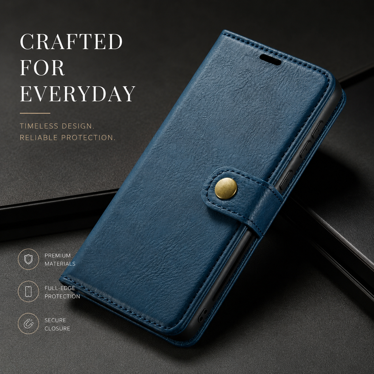 Premium iPhone Case Wallet MagSafe Compatible Detachable Magnetic Leather Cover Card Holder Protection
