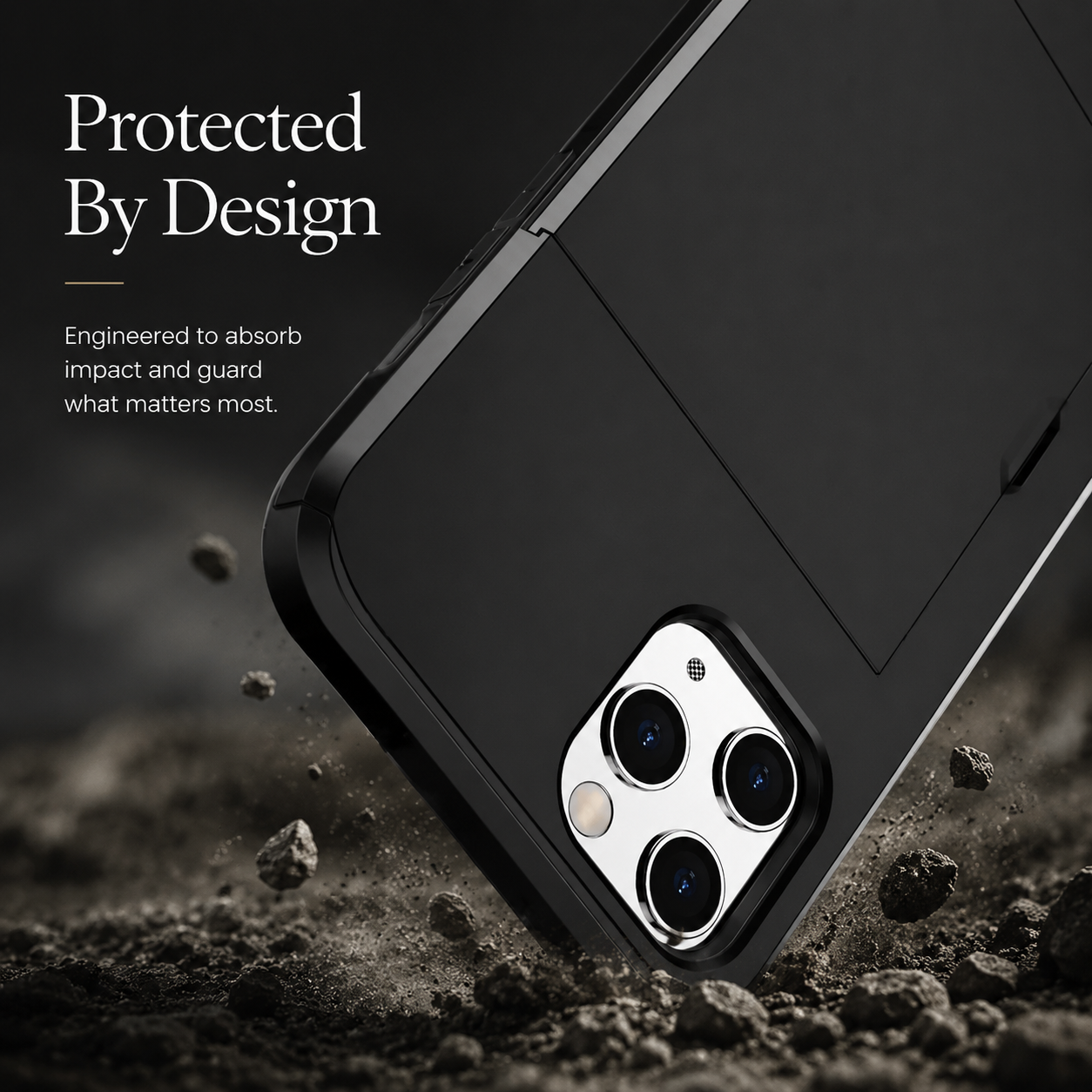Premium iPhone Case Wallet MagSafe Compatible Dual Layer Slider Card Holder Cover Shockproof Protection