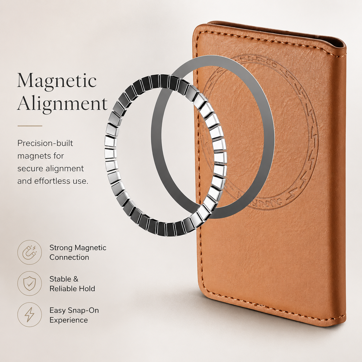 Premium iPhone Case Wallet MagSafe Compatible Leather Card Holder Cover Shockproof Slim Protection