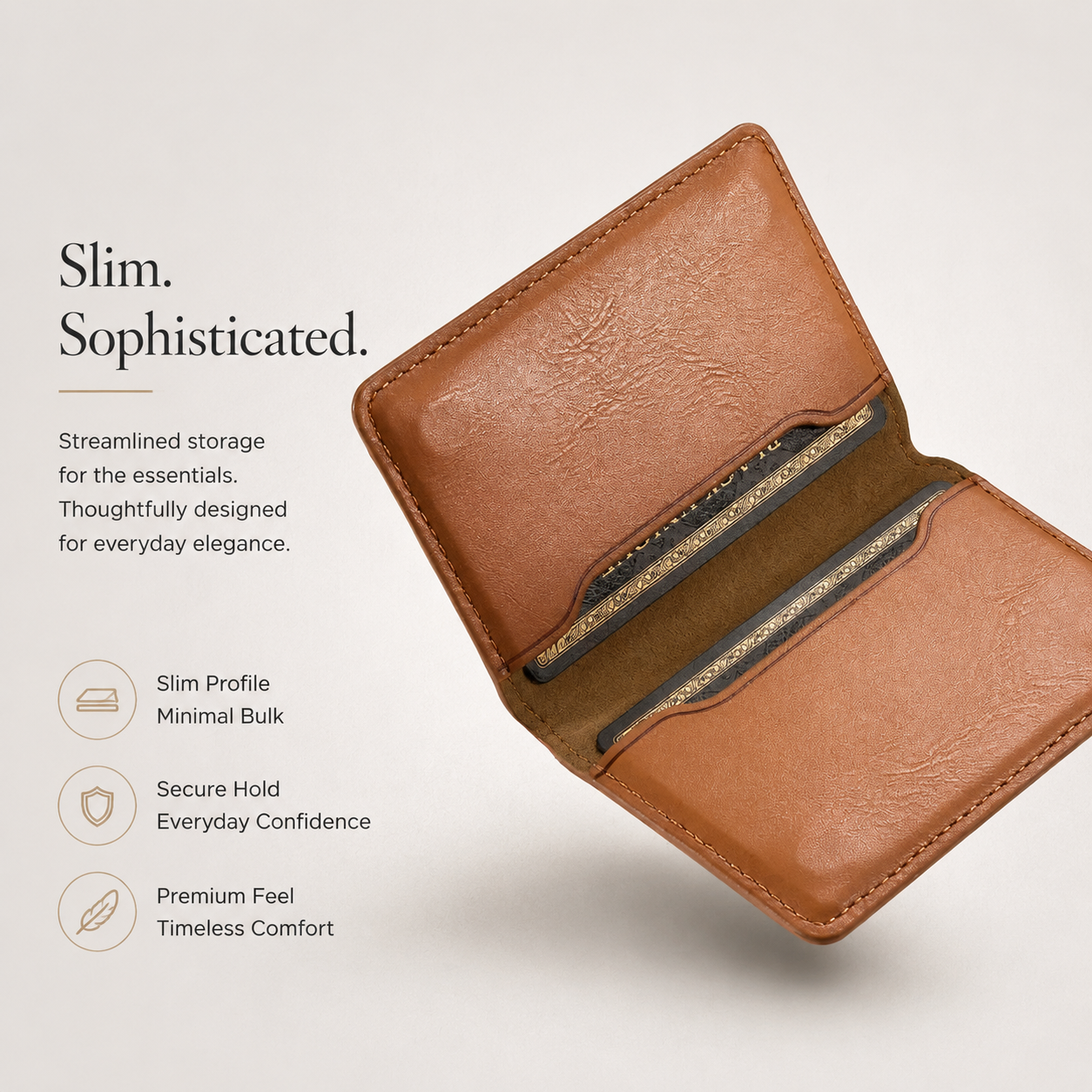 Premium iPhone Case Wallet MagSafe Compatible Leather Card Holder Cover Shockproof Slim Protection